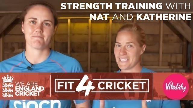 'Katherine Brunt & Nat Sciver\'s Home Workout! | Build Your Cricket Strength! | Vitality Fit4Cricket'