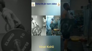 'Virat Kohli | King Kohli | Indian Cricketer | Workout video | Exercises | Weight lifting'