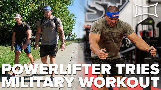 'Powerlifter Tries Ruck Sack March Ft. Nick Bare'