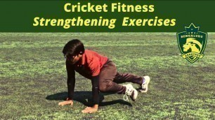 'Strengthening Exercises - Cricket Fitness.'