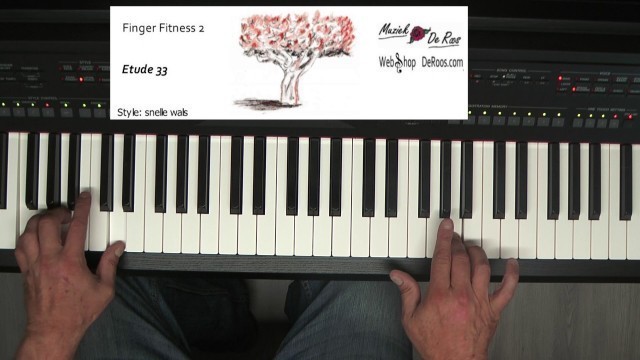 'Finger Fitness for keyboard deel 2, Etude 33, keyboard etudes, Play along, Learn to play, Yamaha'