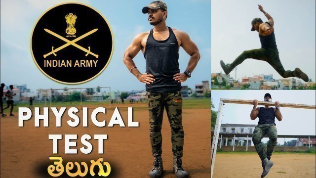 '​@Krish Health And Fitness  Tries Indian Army Physical Test Telugu | Fitness freak vs Indian Army'