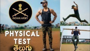 '​@Krish Health And Fitness  Tries Indian Army Physical Test Telugu | Fitness freak vs Indian Army'