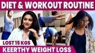 'Diet & Workout Routine Of Keerthy Suresh | Keerthy Suresh Weight Loss Journey | IBC Mangai'