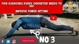 'Five Exercises Every Cricketer Needs to do! Fitness Strikes'
