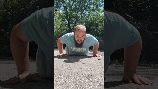 'Out here with another Pushup video. #thebarechallenge @Nick Bare  #pushup #fitness #workout #9to5'