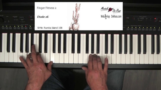 'Finger Fitness for keyboard deel 2, Etude 26, keyboard etudes, Play along, Learn to play, Yamaha'
