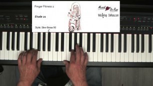 'Finger Fitness for piano deel 2, Etude 21, piano etudes, Play along with tutorial, Yamaha'