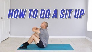 'HOW TO DO A SIT UP / SIT UPS FOR BEGINNERS'