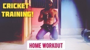 'Cricket Abs Workout -At Home Abdominal and Oblique Exercises'