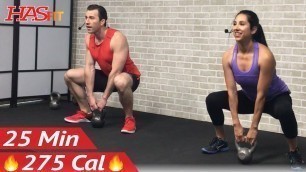 '25 Min Beginner Kettlebell Workout for Fat Loss - Kettlebell Workouts for Beginners Men & Women'