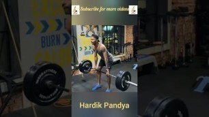 'Hardik Pandya | All the rounder | Indian Cricketer | Workout video | Exercises | Weight lifting'