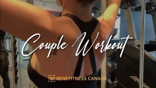 'Fitness Couple Workout Motivation at Benefitness Canada - 베네피트니스 캐나다 커플 운동 영상'
