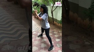 'Actress Maalavika Sundar Workout Video | Singer Maalavika | Fitness Freak | #Shorts'