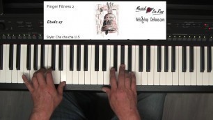 'Finger Fitness for keyboard deel 2, Etude 27, keyboard etudes, Play along, Learn to play, Yamaha'