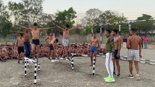 'Indian Army Physical Test Zig Zag Balance Practice Indore Physical Academy'