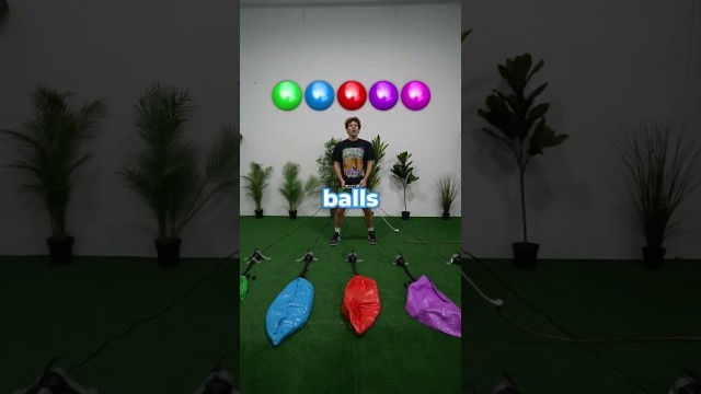 'Which color yoga ball will pop first?'