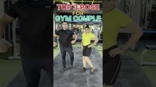 '3 pose for GYM COUPLE #shorts #viral #fitness #youtubeshorts #gym #viralvideo #trending #funny'