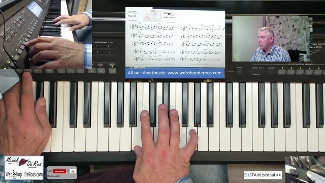 'Finger Fitness Speelvaardigheid Etude 01 tm 08 van 24 lessen. keyboard Also in English available'