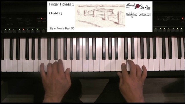 'Finger Fitness 1 for piano, Compilation, Piano etude, Play along, Learn to play, score bladmuziek'