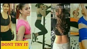 'south Indian actress workout in gym |nayanthara |rashika mandhana | pooja hegde |samantha |adhvani'