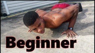 'Beginner Home Calisthenics Push Workout Routine ( Chest Triceps )'