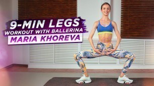 '9-min ballet LEGS WORKOUT with ballerina Maria Khoreva'