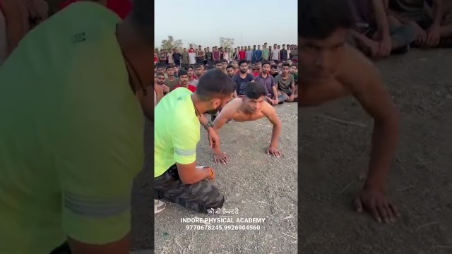 'Indian Army Physical Test Practice PushUp लगाने सही तरीक़ा'