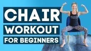 'Chair Workout for Beginner | Seated Low Impact Fitness (BEGINNER\'S MUST WATCH THIS!)'