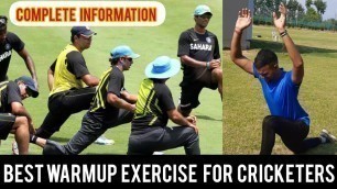 'Best warm up and stretching exercises for the cricketers | warm up in cricket | warm up exercises'