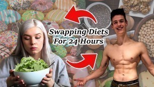 'I swapped diets with my FITNESS FREAK Fiancé for 24 hours'