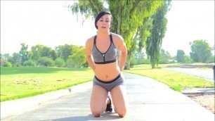 'hot fitness female yoga workout!!'