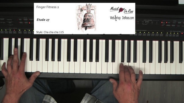 'Finger Fitness for piano deel 2, Etude 27, piano etudes, Play along with tutorial, Yamaha'