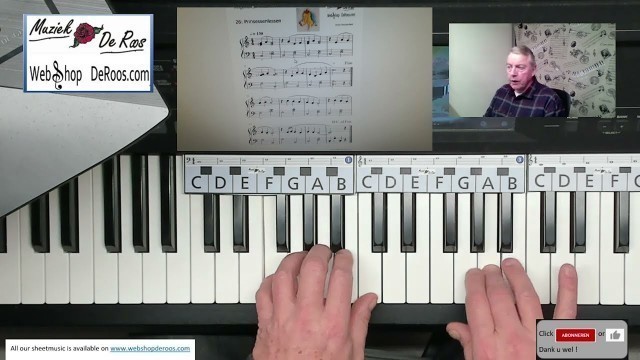 'Voorspeelvideo  song 25-36  Piano, Akkoordentrainer, Finger Fitness'
