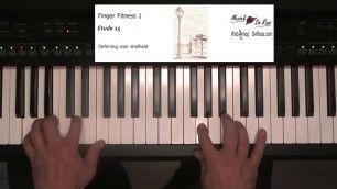 'Finger Fitness for keyboard deel 1, Etude 15, keyboard etudes, Play along with tutorial, Yamaha'