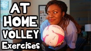 'AT HOME Volleyball WORKOUT for Beginners!'