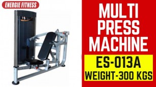 'Heavy Duty Imported ES 013A Multi Press Machine from Flexi ES Series by Energie Fitness'