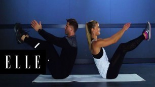 'How to Get Nina Agdal’s Flat Stomach | Supermodel Fit | ELLE'
