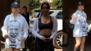 'Fitness Freak Munni Malaika Arora seen in difreent Outfit & Hot Neha Sharma outside of Gym'