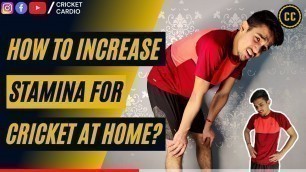 'How to Increase Stamina for Cricket at Home || Exercises to build Stamina in Lockdown'