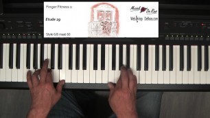 'Finger Fitness for keyboard deel 2, Etude 29, keyboard etudes, Play along, Learn to play, Yamaha'