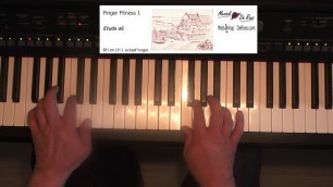 'Finger Fitness for keyboard deel 1, Etude 6, keyboard etudes, Play along with tutorial, Yamaha'