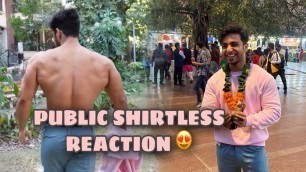 'When fitness freak goes shirtless in public - Aarush Bhola'