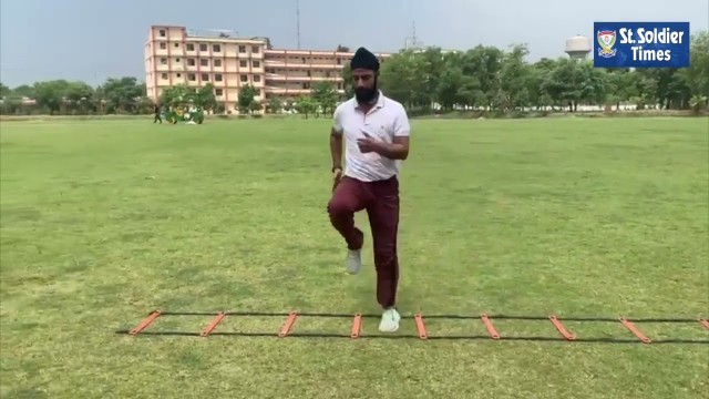 '\'Speed Ladder Exercises\' with fitness   coach Karanveer Singh'