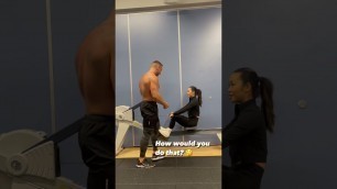 'Gym etiquette at its finest #gym #fitness #couple #viral #explore'