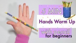 'HANDWRITING WARMS UPS With Pencil l Beginner Hand and Finger Exercises for Kids'