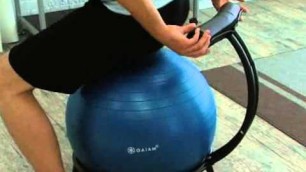 'Gaiam Custom Fit Balance Ball Chair System - Product Review Video'