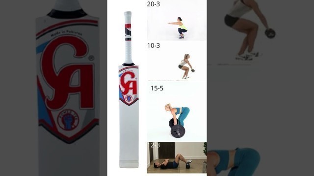 '10 Essential cricket strength and power exercises | Cricket Fitness | #shorts'