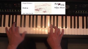 'Finger Fitness for keyboard deel 1, Etude 3, keyboard etudes, Play along, Learn to play, Yamaha'