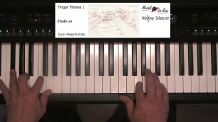 'Finger Fitness for keyboard deel 1, Etude 10, keyboard etudes, Play along with tutorial, Yamaha'